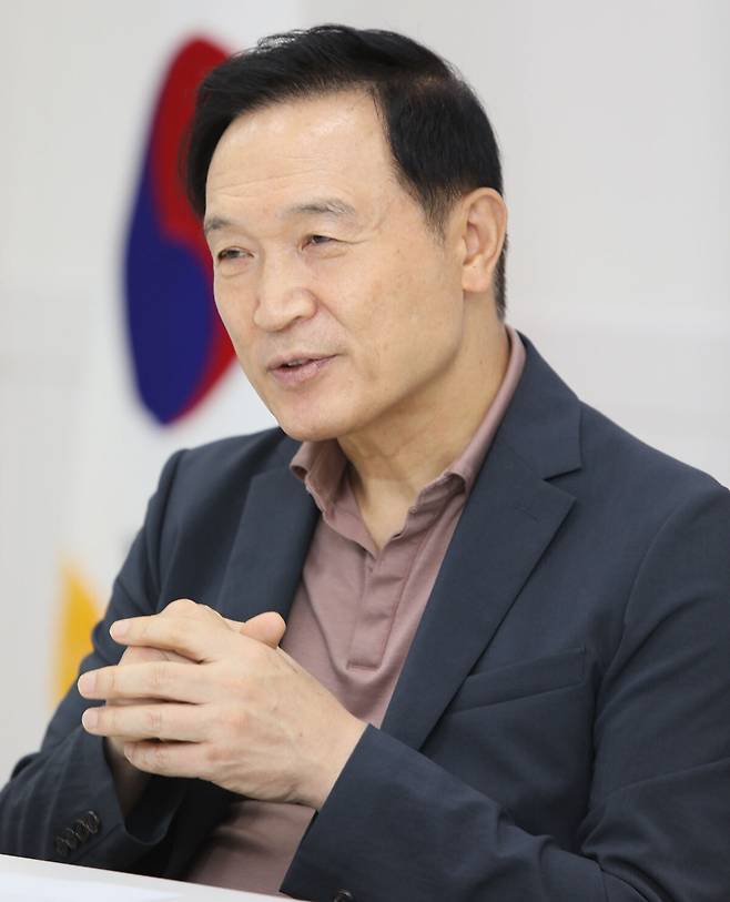취임 3주년을 맞은 임태희 경기도교육감이 교육철학과 사업성과 등을 설명하고 있다. 경기도교육청 제공