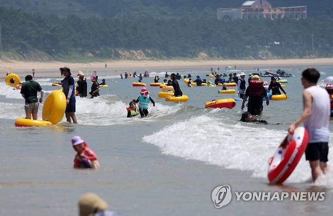 해수욕 즐기는 피서객 [연합뉴스 자료]