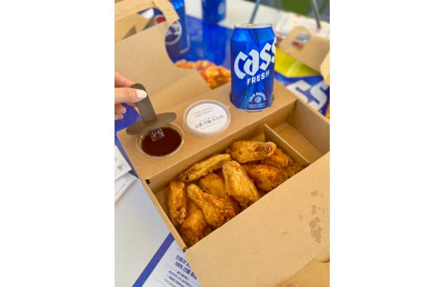 교촌치킨의 치맥페스티벌 전용 메뉴/사진=김아름 기자 armijjang@