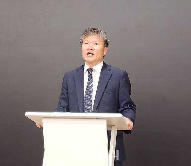 김건희 특검팀 문홍주 특별검사보가 3일 브리핑을 하고 있다. (사진=백주아 기자)