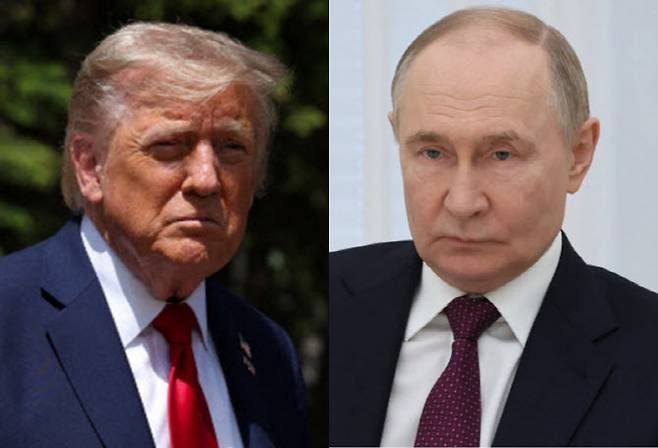 도널드 트럼프 미 대통령(왼쪽)과 블라디미르 푸틴 러시아 대통령. (사진=AFP)