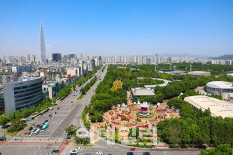 지난해 모범 도시숲으로 선정된 서울 올림픽공원 전경. (사진=산림청 제공)