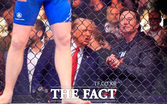 UFC의 오랜 팬인 도널드 트럼프 미국 대통령이 3일(현지시간) 미국 독립선언 250주년을 기념해 내년에 백악관에서 'UFC 대회'를 열겠다고 밝혔다. /더팩트 DB