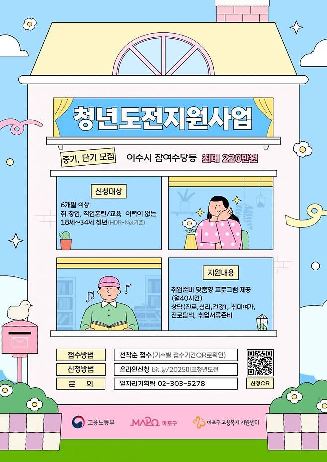 청년도전지원사업 포스터. 마포구 제공.