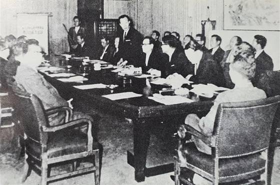 1967년 8월 제8차 수출진흥확대회의. [사진 국가기록원]