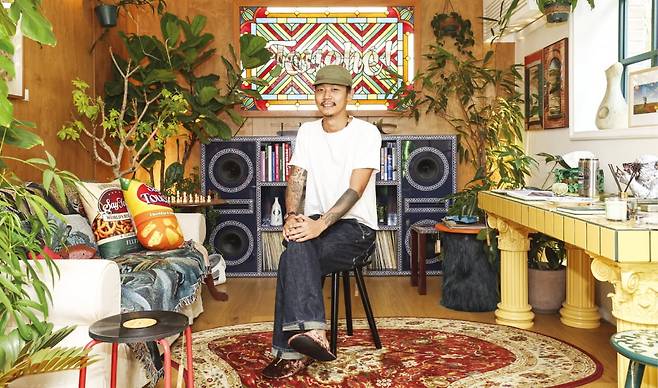 임재린 세이투셰 대표가 서울 이태원동 매장에서 라이프스타일 브랜드에 대해 이야기하고 있다.