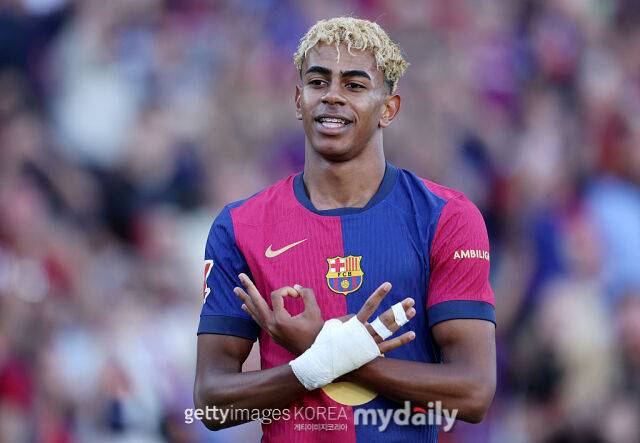 등번호 10번을 마킹할 예정인 라민 야말. /게티이미지코리아