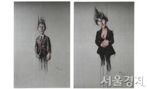 유일한 미술품 물납 사례인 쩡판즈의 ‘초상화(2점)’ 모습. 사진 제공=문체부