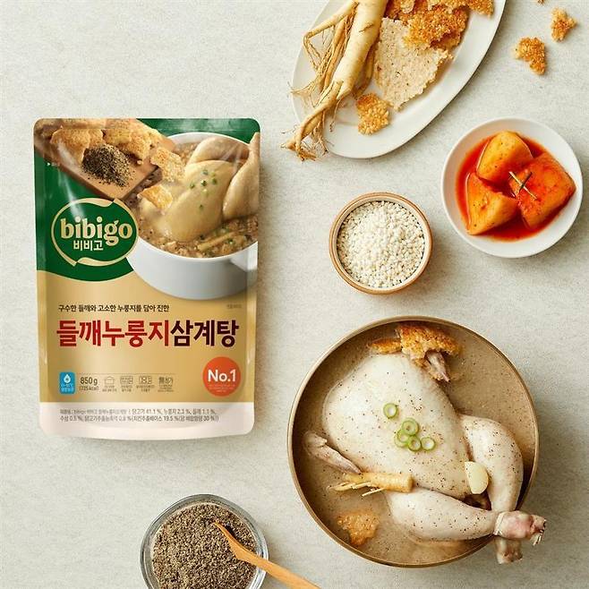CJ제일제당의 '비비고 들깨누룽지 삼계탕' 신제품 (CJ제일제당 제공)