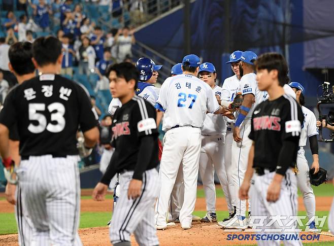 주말 3연전 첫 경기 LG전 기분 좋게 승리한 삼성.