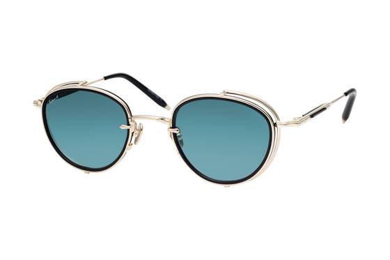 대담한 판토 스타일 프레임과 측면이 빈 반테 디자인의 에퀴엠 안경. [사진 각 브랜드]