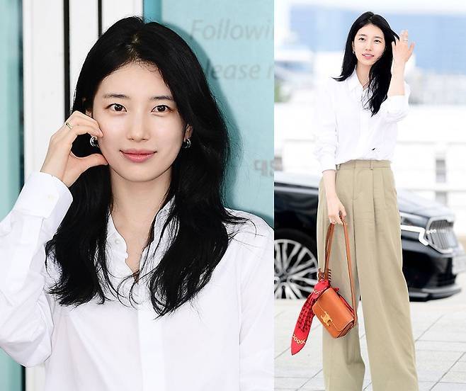 수지가 4일 오전, 프랑스 파리 일정 참석을 위해 인천국제공항을 통해 출국했다. 사진=김영구 기자