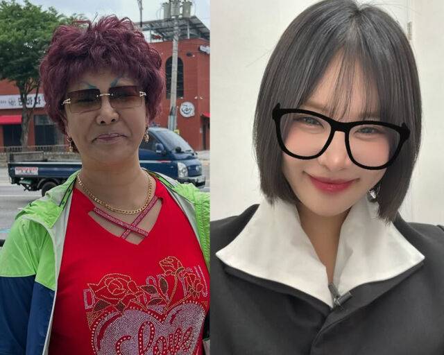 부캐릭터 이명화와 현캐릭터 랄랄이 만났다. / 랄랄 소셜미디어 캡처