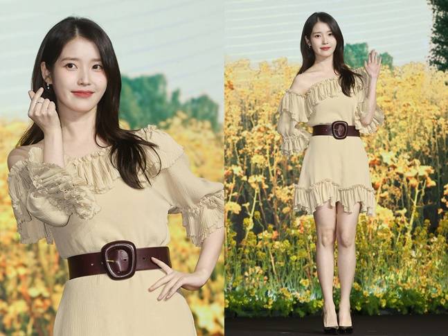 가녀린 몸매 탓에 실제 키보다 작아 보이는 아이유. [사진=연합뉴스]