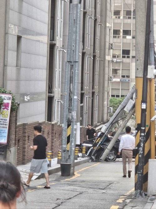 강남 발렛파킹 직원 대참사..