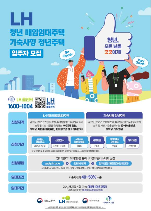 청년기숙사 매입임대주택 포스터. [사진=LH]