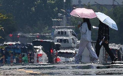 ▲도로위 폭염 [연합뉴스]