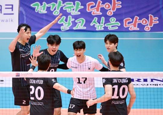 현대캐피탈 선수들. 사진[연합뉴스]