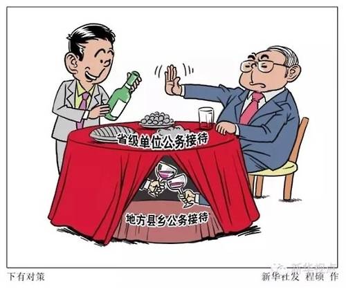 공직자 금주령에 대한 그래픽. [바이두]