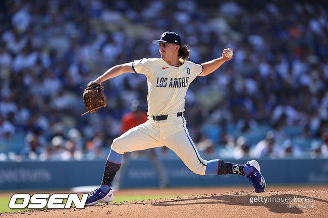 [사진] LA 다저스 저스틴 로블레스키. ⓒGettyimages(무단전재 및 재배포 금지)