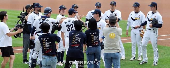 [한번에 쓱]'두산 유격수 김재호' 잠실구장이여 안녕!