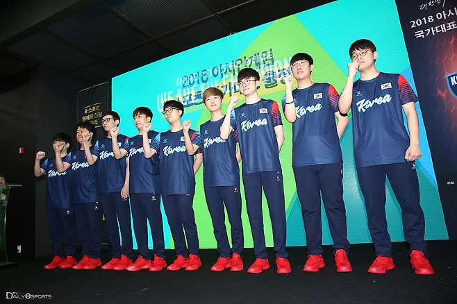 2018년 자카르타·팔렘방 아시안게임 국가대표 '페이커' 이상혁.