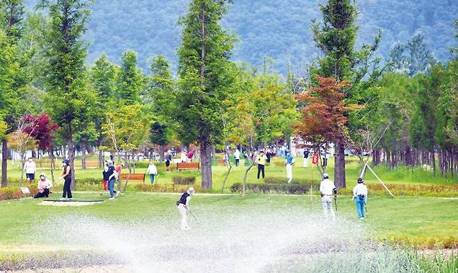 산천어 파크골프프장 전경. ⓒ 강원도 화천군