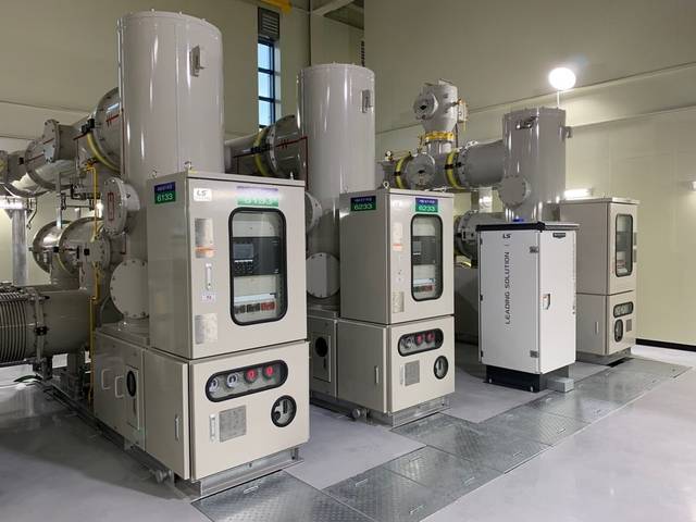 변전 자동화 기술이 적용된 LS일렉트릭의 GIS(가스절연개폐장치). LS일렉트릭 제공