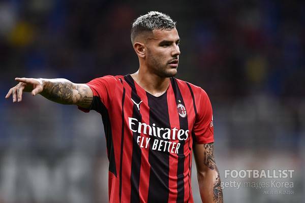 테오 에르난데스(AC밀란). 게티이미지코리아