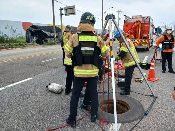 사고 현장. 인천소방본부 제공