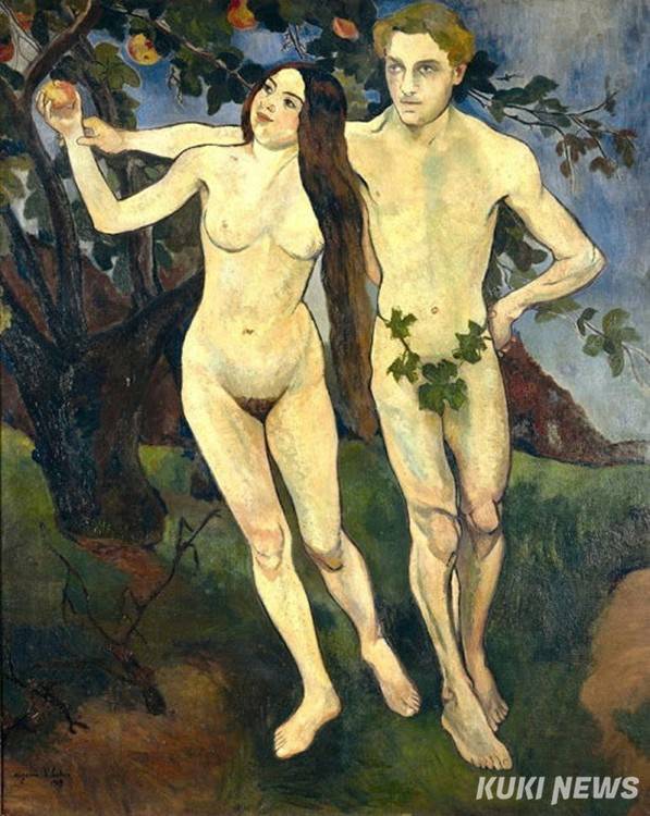 수잔 발라동, 아담과 이브, 1909, 캔버스에 유채, 162x131cm, 퐁피두 센터