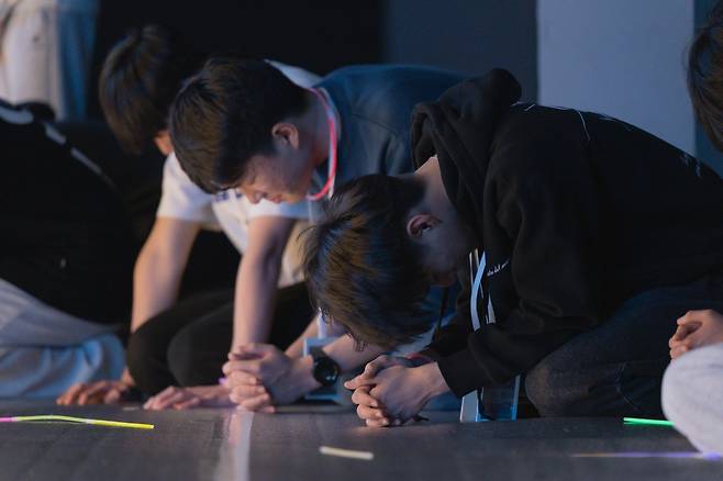 경북 김천의 더세움교회 청소년 수련회 장면. 더세움교회 제공