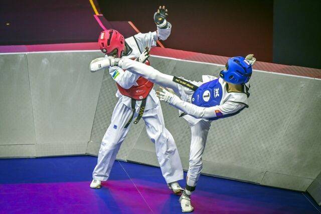2024 세계 태권도 다이아몬드게임 장면. /태권도진흥재단 제공