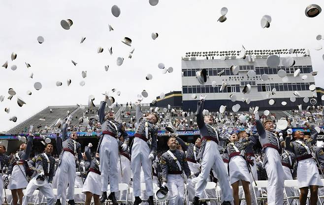 미국 육군사관학교 졸업식. 연합뉴스