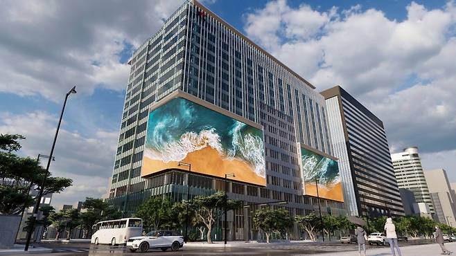 KT WEST 빌딩 전광판 예상도 [종로구 제공. 재판매 및 DB 금지]