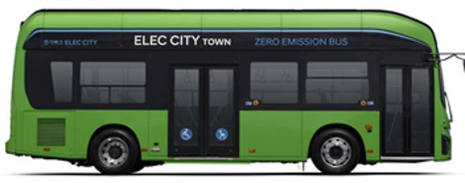 시내버스형 차종 '현대 일렉시티 타운'. 8월 중 디자인 및 브랜드명 확정 예정.