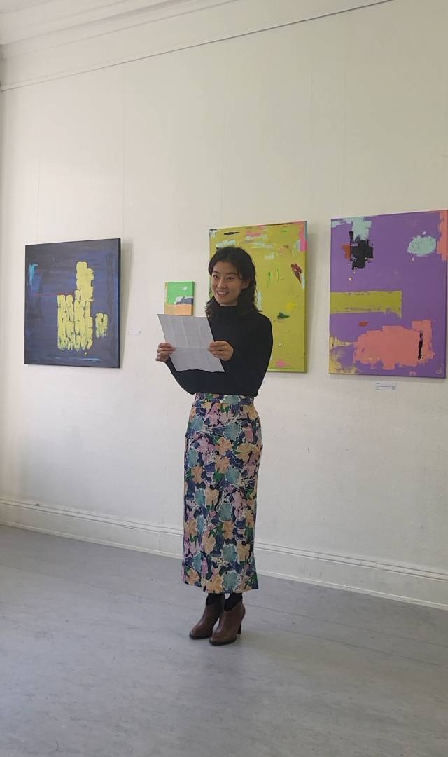 독일 전시 당시 스텔라 안. 작가 제공