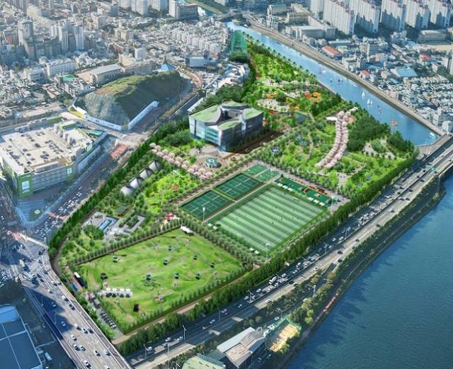 수영 하수처리시설이 현대화 작업이 다 됐을 경우를 가정한 조감도. 부산시 제공