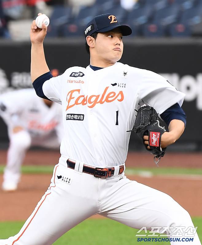 2일 대전 한화생명볼파크에서 열린 NC-한화전. 한화 선발투수 문동주가 투구하고 있다. 대전=정재근 기자 cjg@sportschosun.com/2025.7.2/