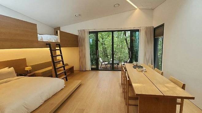 수락 휴 4인실 내부 모습. 노원구