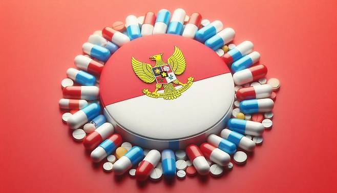 인도네시아 제약 산업 관련 이미지. AI 이미지