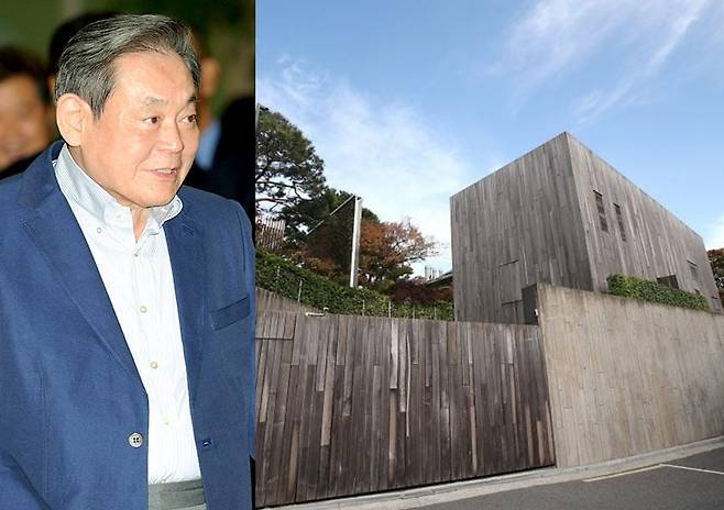 사진 오른쪽은 서울 용산구 이태원동에 소재한 고 이건희 삼성 선대회장 자택. /사진=연합뉴스
