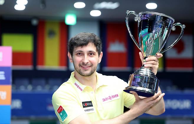 통산 8회 우승, 누적 상금 10억원을 획득한 ‘PBA 성공 신화’ 마르티네스(33·크라운해태). PBA 제공