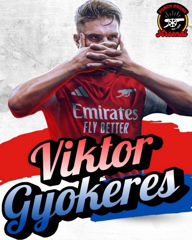 ‘괴물’ 빅터 요케레스가 아스날로 향하기 직전이다. 사진=펀치 드렁크 아스날 SNS