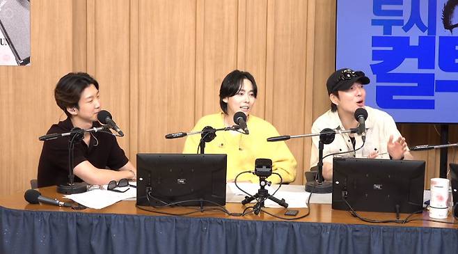 왼쪽부터 이승훈, 김진우, 강승윤 (사진=SBS 파워FM ‘두시탈출 컬투쇼’ 캡처)