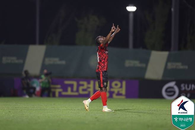 [서울=뉴시스] 프로축구 K리그2 김포FC의 루이스. (사진=한국프로축구연맹 제공) *재판매 및 DB 금지
