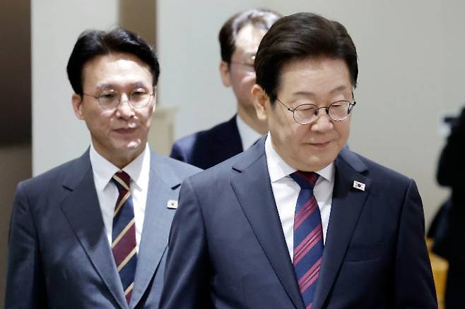 이재명 대통령(오른쪽)과 김민석 국무총리. 연합뉴스