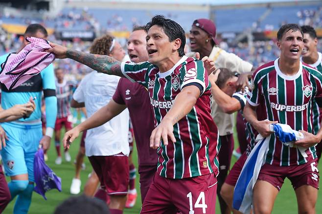 플루미넨시 선수들. 연합뉴스