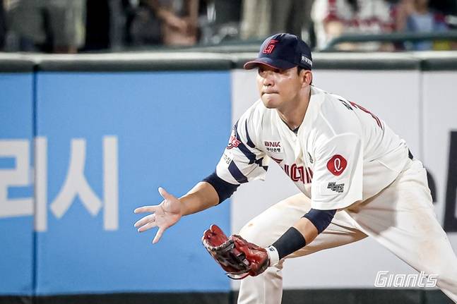 롯데 김민성. /사진=롯데 자이언츠 제공