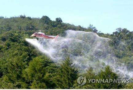 소나무재선충병 항공방제 [연합뉴스 자료사진]